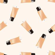 cosmetics foundation cartoon seamless pattern background N2