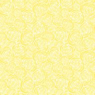 Seamless pattern with outline roses