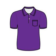 purple polo shirt outline