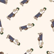 shopper theme emets cartoon seamless pattern background N14