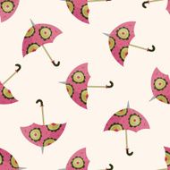 Umbrella cartoon seamless pattern background N41