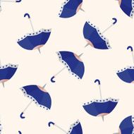 Umbrella cartoon seamless pattern background N43