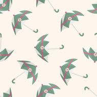 Umbrella cartoon seamless pattern background N45