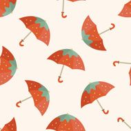 Umbrella cartoon seamless pattern background N48