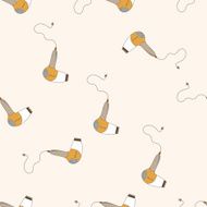 hair products theme dryer cartoon seamless pattern background N7