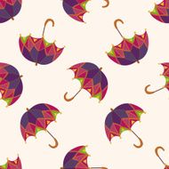 Umbrella theme emets cartoon seamless pattern background N17