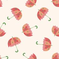 Umbrella theme emets cartoon seamless pattern background N21