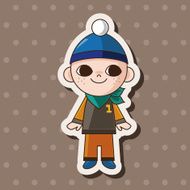 boy man cartoon theme elements N153