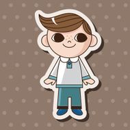 boy man cartoon theme elements N154