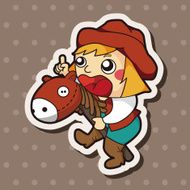lady girl cartoon theme elements N161