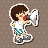 boy man cartoon theme elements N157