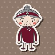 family grandmother character theme elements N25