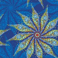 pattern of colorful mosaic glass 4