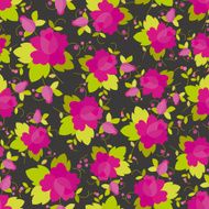 Rose seamless pattern Vector background N2