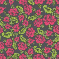 Flower seamless pattern Rose ornament Vector background