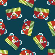 baby hat flat icon eps10 seamless pattern background N2
