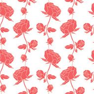 Seamless floral pattern with peonies N24