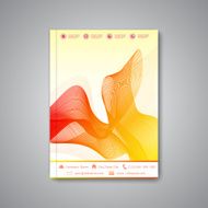 Modern template layout for brochure magazine flyer booklet cover Vector