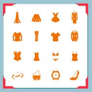 Clothing icons Women