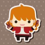 hair designer theme elements N5