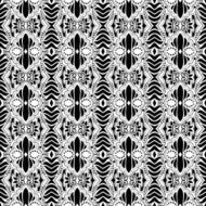 Vector Seamless Monochrome Abstract Pattern N9