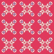 Seamless floral patern with abstract flowers N4