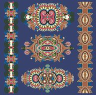 ornamental ethnik decorative floral adornment