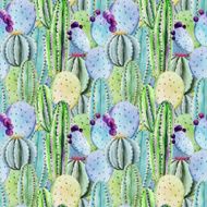 Cactus seamless patterns N2