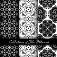 Set of 3 Seamless Vintage Patterns (Vector) N2