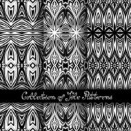 Set of 3 Seamless Vintage Patterns (Vector) N3