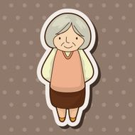 family grandmother character theme elements N27