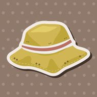 Fishing hat theme elements N6