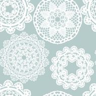 Lace white seamless mesh pattern N4
