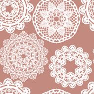Lace white seamless mesh pattern N5