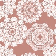 Lace white seamless mesh pattern N6