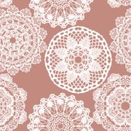 Lace white seamless mesh pattern N8