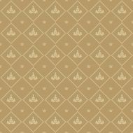 Vintage Pattern Wallpaper for Your Design Brown N2