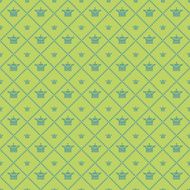 Vintage Pattern Wallpaper for Your Design Green N5