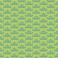 Vintage Pattern Wallpaper for Your Design Green N10