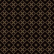 Seamless Pattern Vintage Wallpaper N16