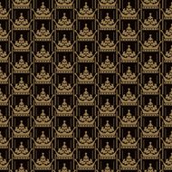 Seamless Pattern Vintage Wallpaper N20