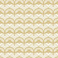 White and gold lace seamless mesh pattern