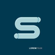 logo abstract symbol letter S