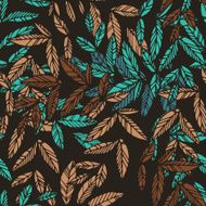Seamless floral drammatic pattern