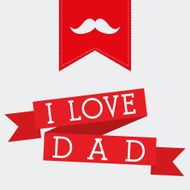 Happy fathers day card design