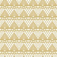 White and gold lace seamless mesh pattern N2