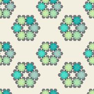 Beautiful textile pattern Vector seamless N5