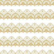 White and gold lace seamless mesh pattern N3