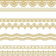 White and gold lace seamless stripes pattern