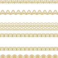 White and gold lace seamless stripes pattern N2